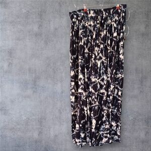 Band of Gypsies Black and White Midi Skirt